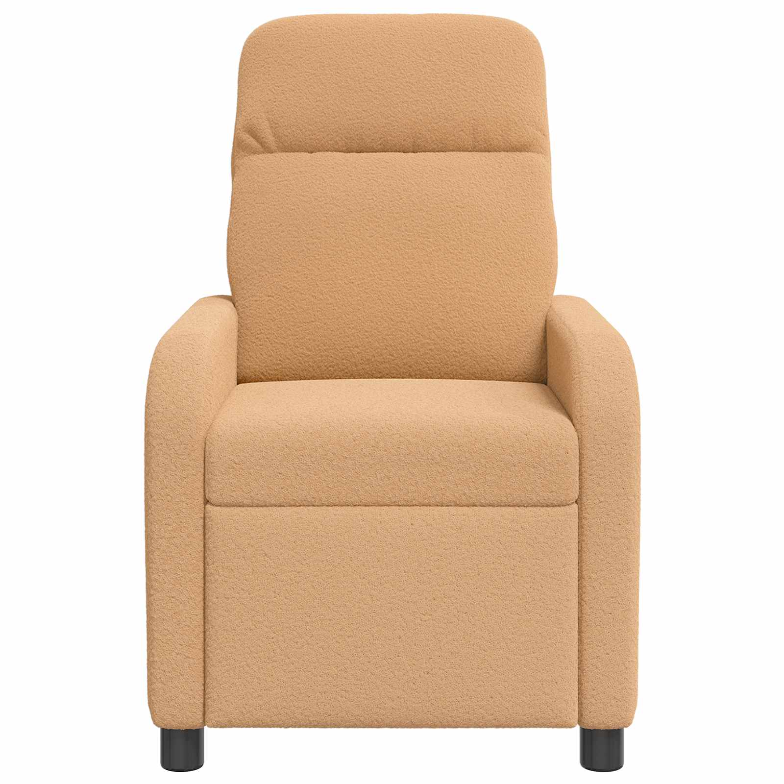 Massage Recliner Beige Bouclé