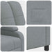 Relaxfauteuil Lichtgrijs Stof