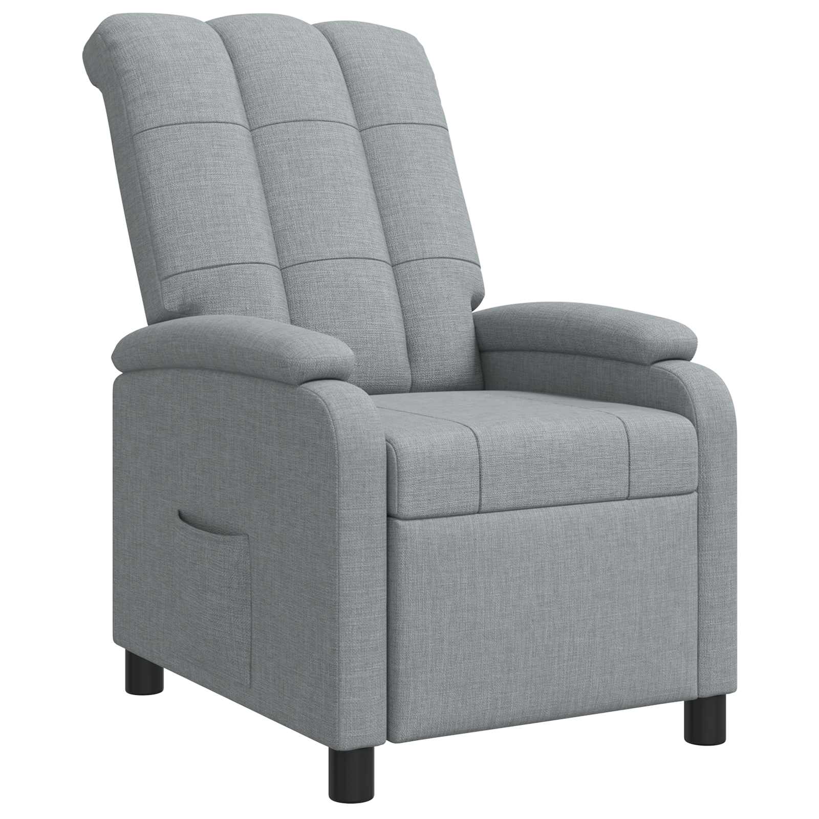 Relaxfauteuil Lichtgrijs Stof