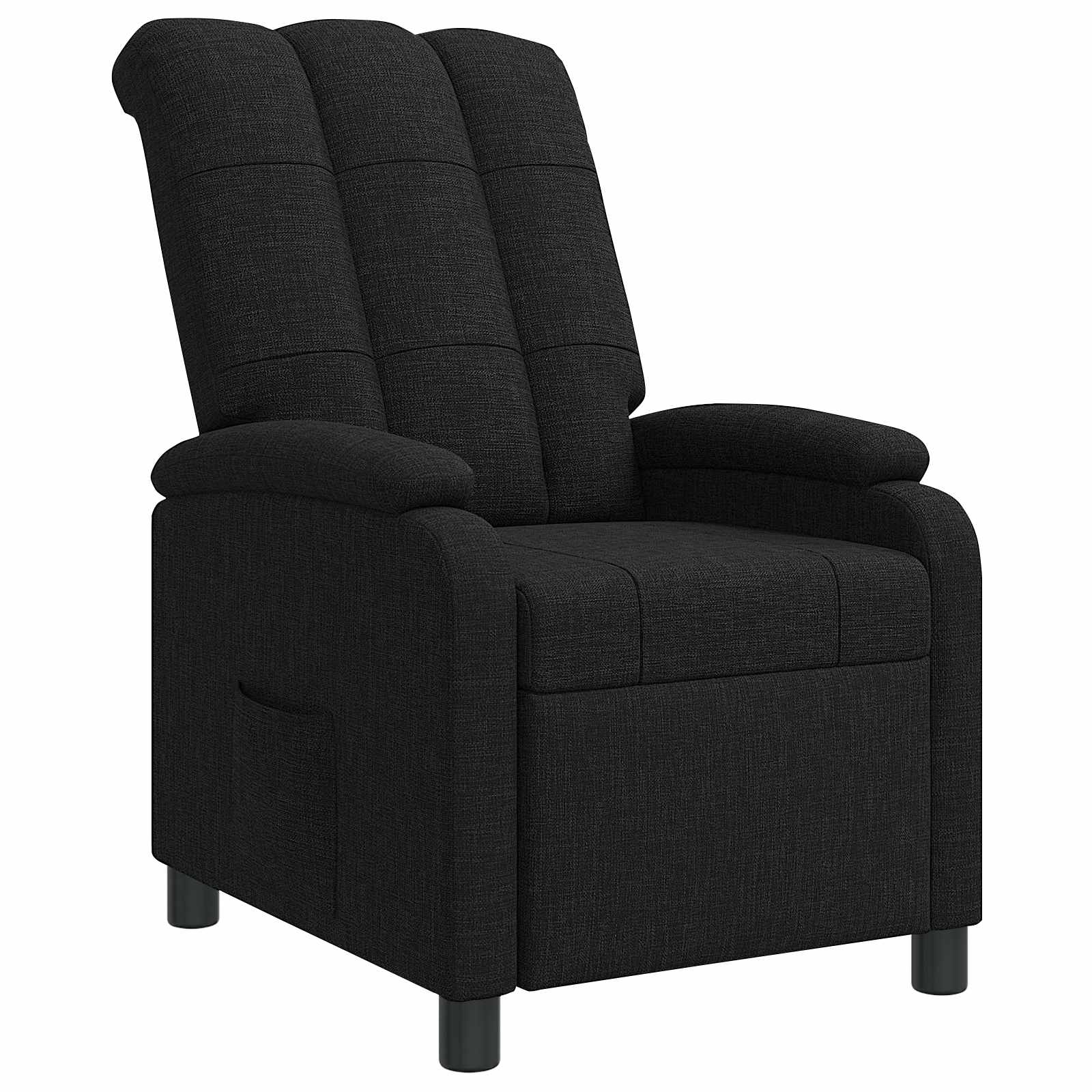 Relaxfauteuil Zwart Stof