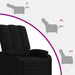 Relaxfauteuil Zwart Stof