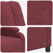Relaxfauteuil Wijnrood Stof