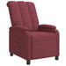 Relaxfauteuil Wijnrood Stof