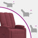 Relaxfauteuil Wijnrood Stof