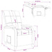 Relaxfauteuil Wijnrood Stof
