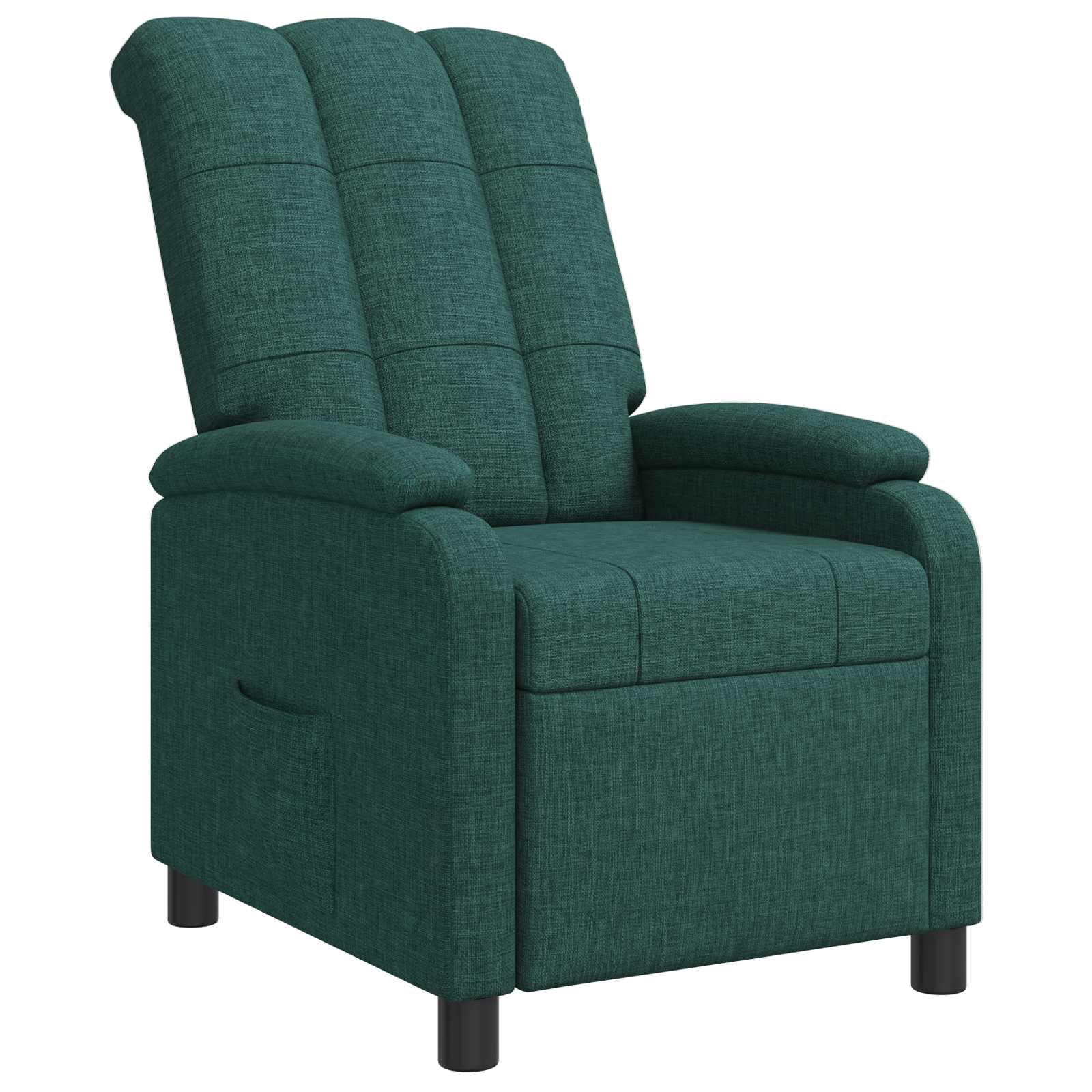 Relaxfauteuil Donkergroen Stof
