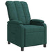 Relaxfauteuil Donkergroen Stof