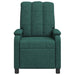 Relaxfauteuil Donkergroen Stof
