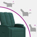 Relaxfauteuil Donkergroen Stof