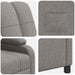 Relaxfauteuil Taupe Stof