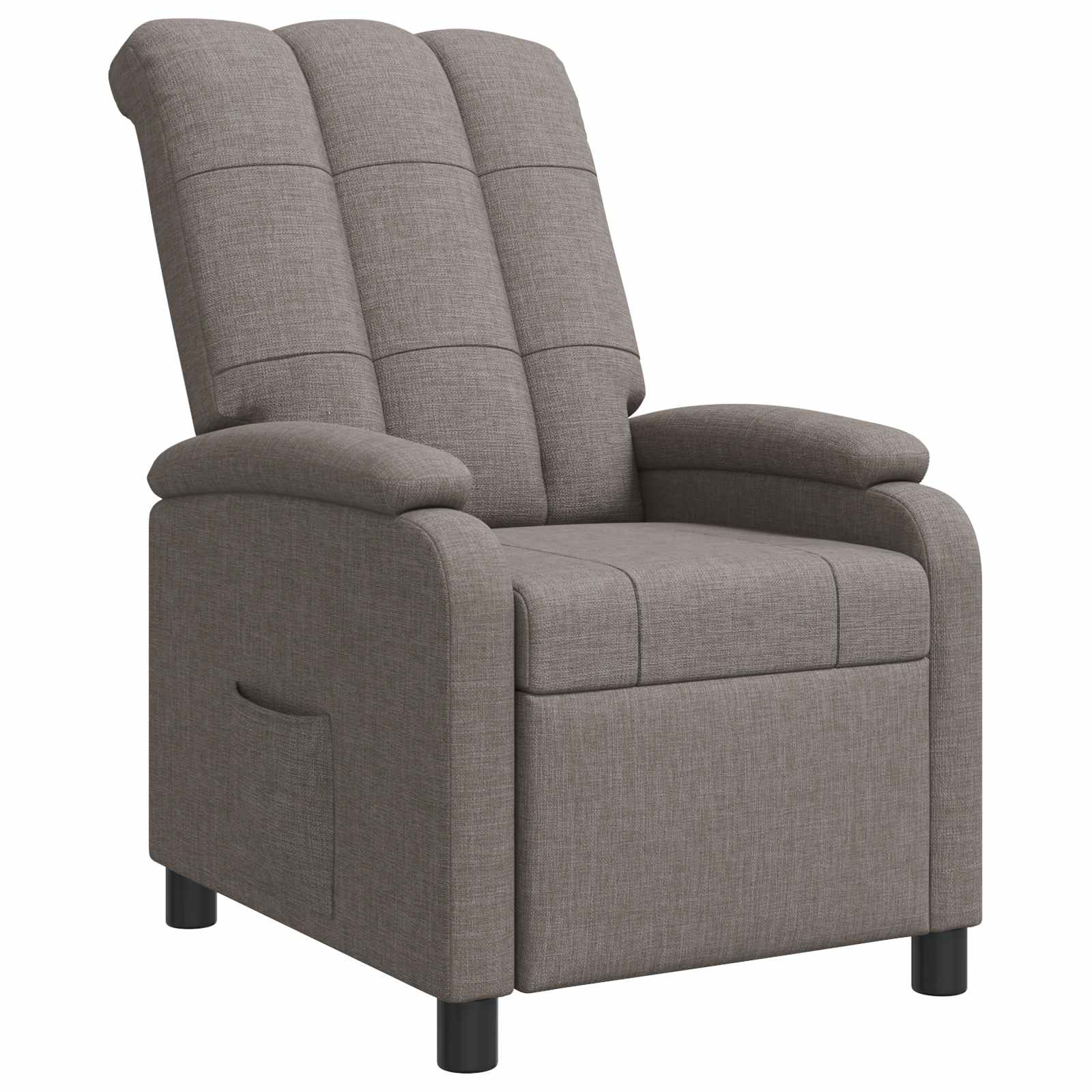 Relaxfauteuil Taupe Stof