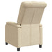 Relaxfauteuil Crèmekleurig Stof