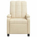 Relaxfauteuil Crèmekleurig Stof