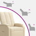 Relaxfauteuil Crèmekleurig Stof