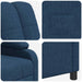 Relaxfauteuil Blauw Stof