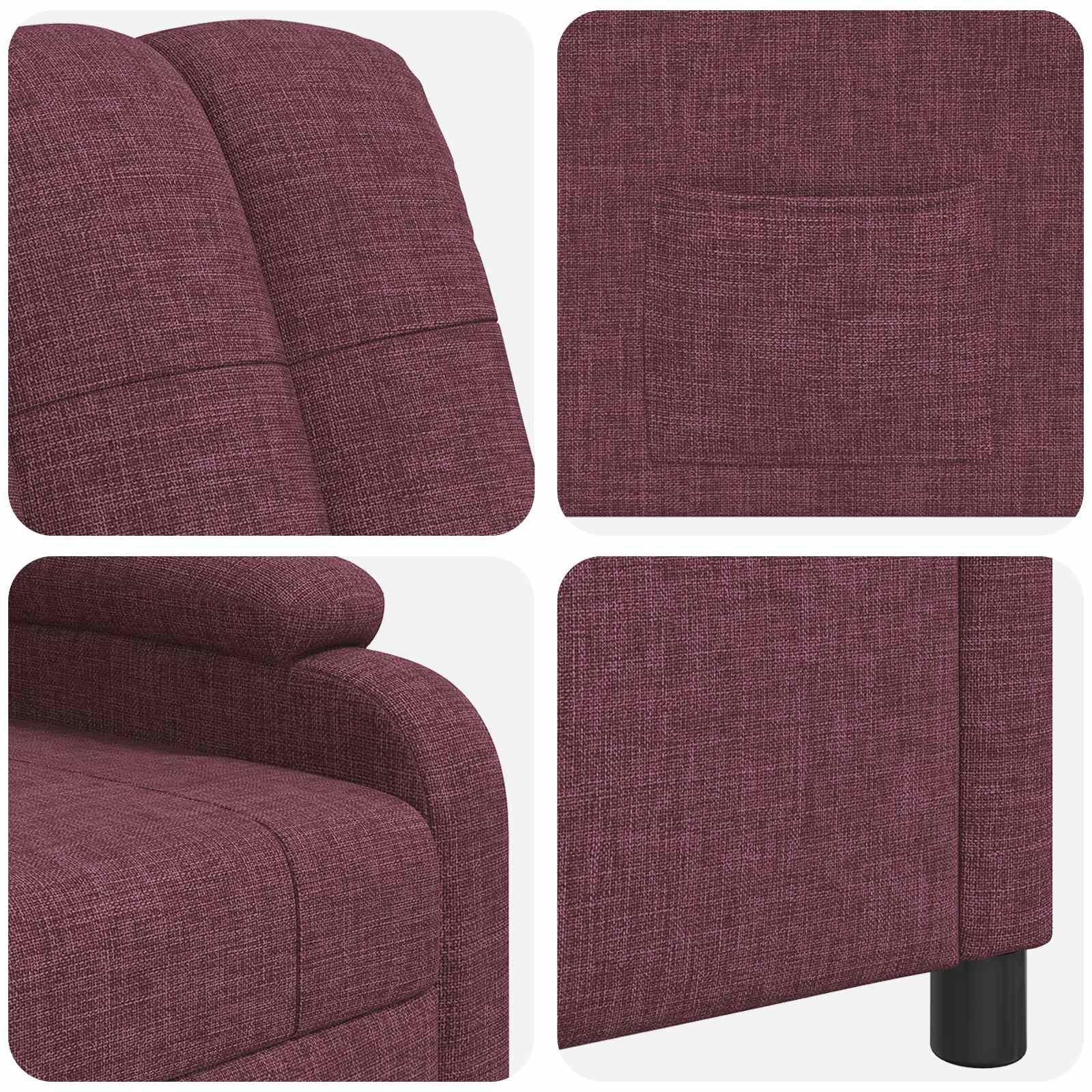 Relaxfauteuil Paars Stof
