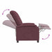 Relaxfauteuil Paars Stof