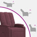 Relaxfauteuil Paars Stof
