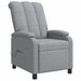 Massage Recliner Lichtgrijs Stof