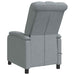 Massage Recliner Lichtgrijs Stof