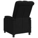 Massage Recliner Zwart Stof