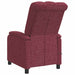 Massage Recliner Wijnrood Stof