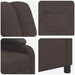 Massage Recliner Donkerbruin Stof
