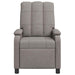 Massage Recliner Taupe Stof