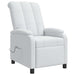 Massage Recliner Wit Stof