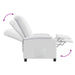 Massage Recliner Wit Stof