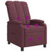 Massage Recliner Paars Stof