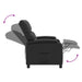 Relaxfauteuil Zwart Kunstleer