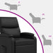 Relaxfauteuil Zwart Kunstleer