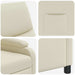 Relaxfauteuil Crèmekleurig Kunstleer