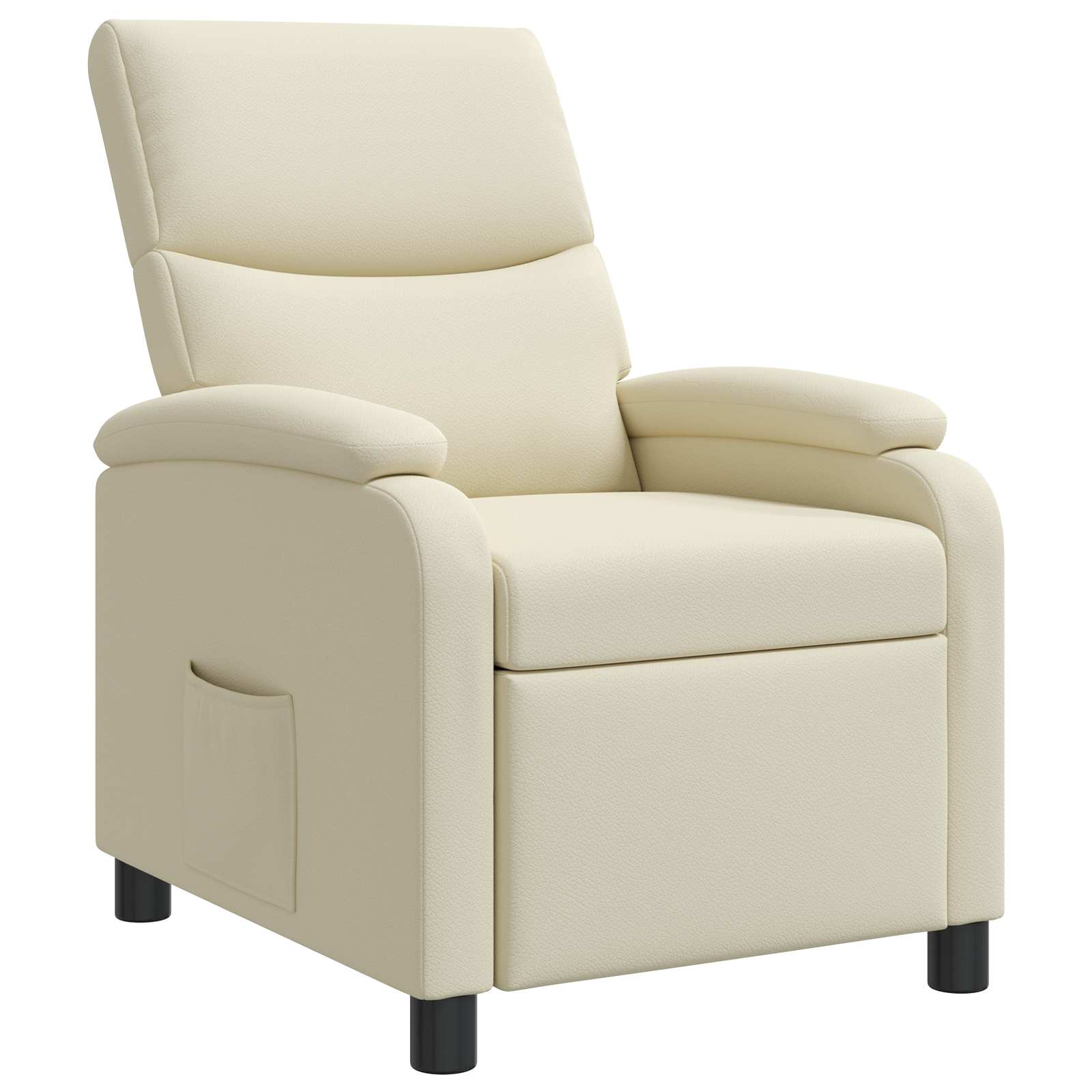 Relaxfauteuil Crèmekleurig Kunstleer