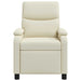 Relaxfauteuil Crèmekleurig Kunstleer