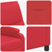 Relaxfauteuil Rood Kunstleer
