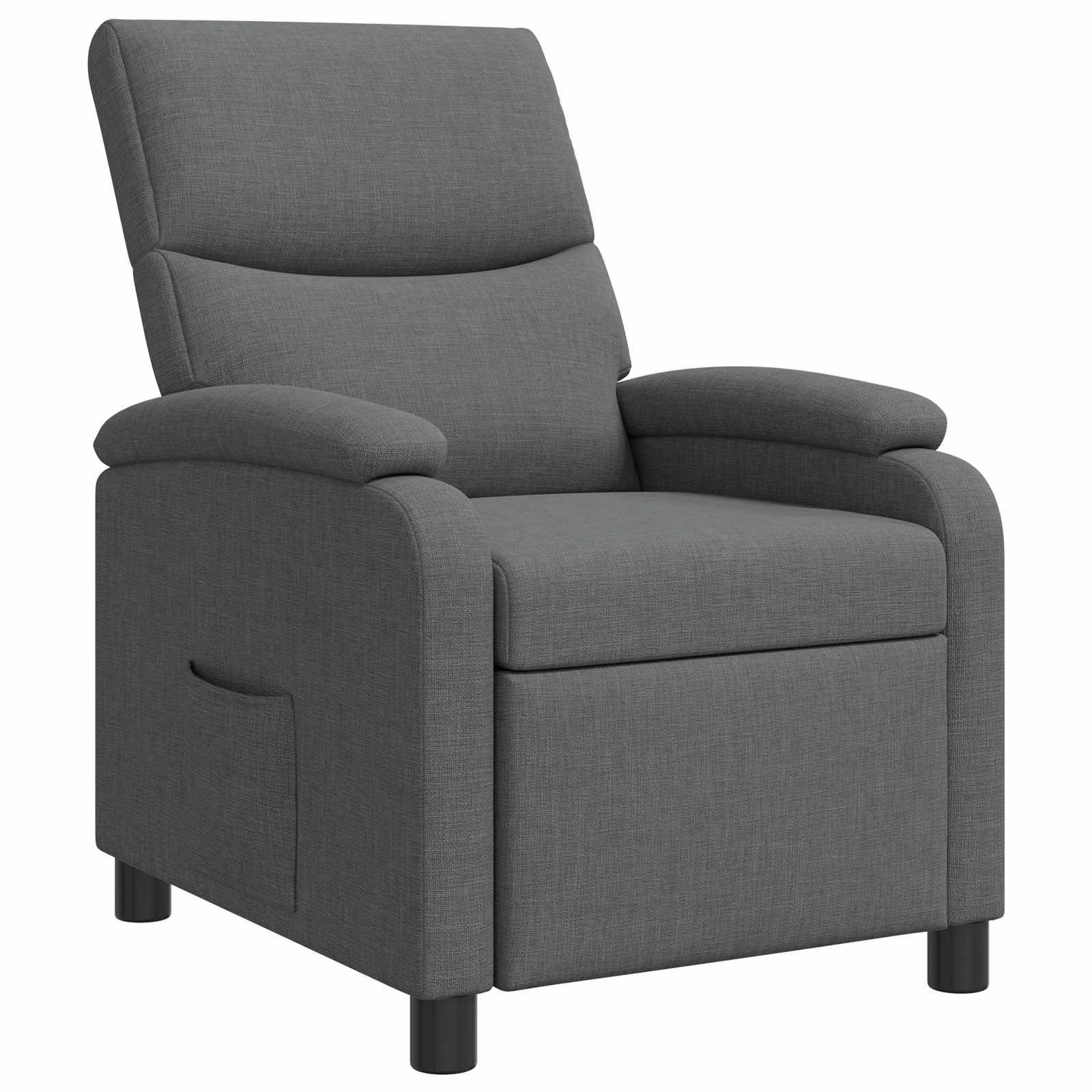 Relaxfauteuil Donkergrijs Stof