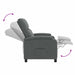 Relaxfauteuil Donkergrijs Stof