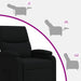 Relaxfauteuil Zwart Stof