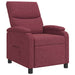 Relaxfauteuil Wijnrood Stof