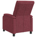 Relaxfauteuil Wijnrood Stof