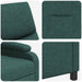 Relaxfauteuil Donkergroen Stof