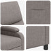 Relaxfauteuil Taupe Stof