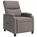 Relaxfauteuil Taupe Stof