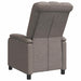 Relaxfauteuil Taupe Stof