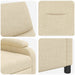 Relaxfauteuil Crèmekleurig Stof