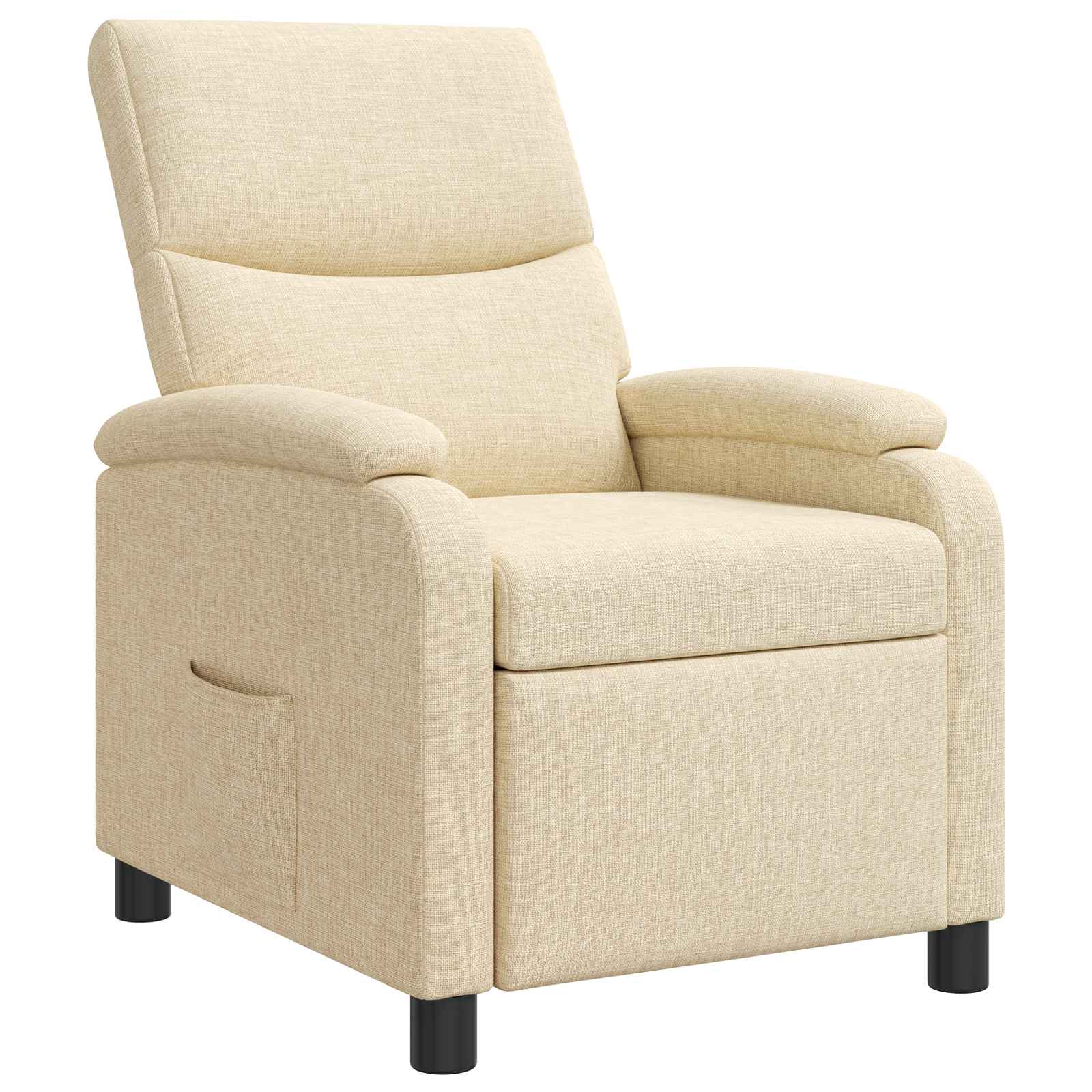 Relaxfauteuil Crèmekleurig Stof
