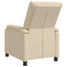 Relaxfauteuil Crèmekleurig Stof