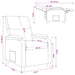 Relaxfauteuil Crèmekleurig Stof
